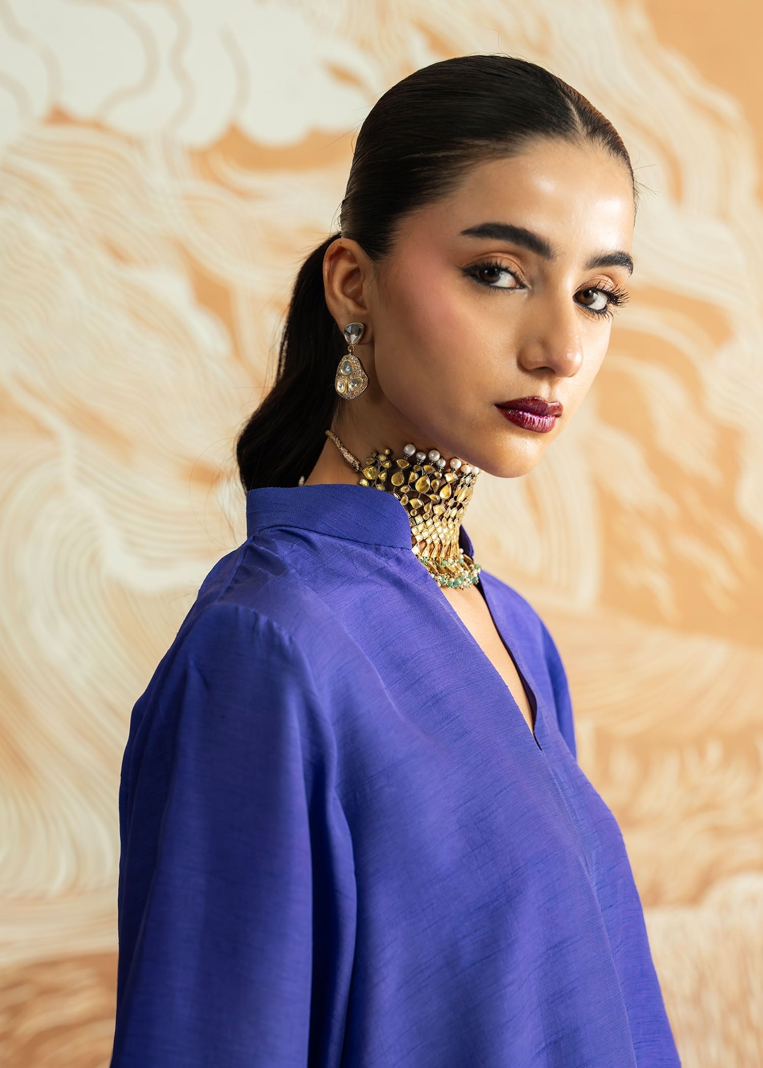 Mahgul | Whispers of Silk | Sapphire Mosaic - Official Mahgul stockist in UK - Sakeena London