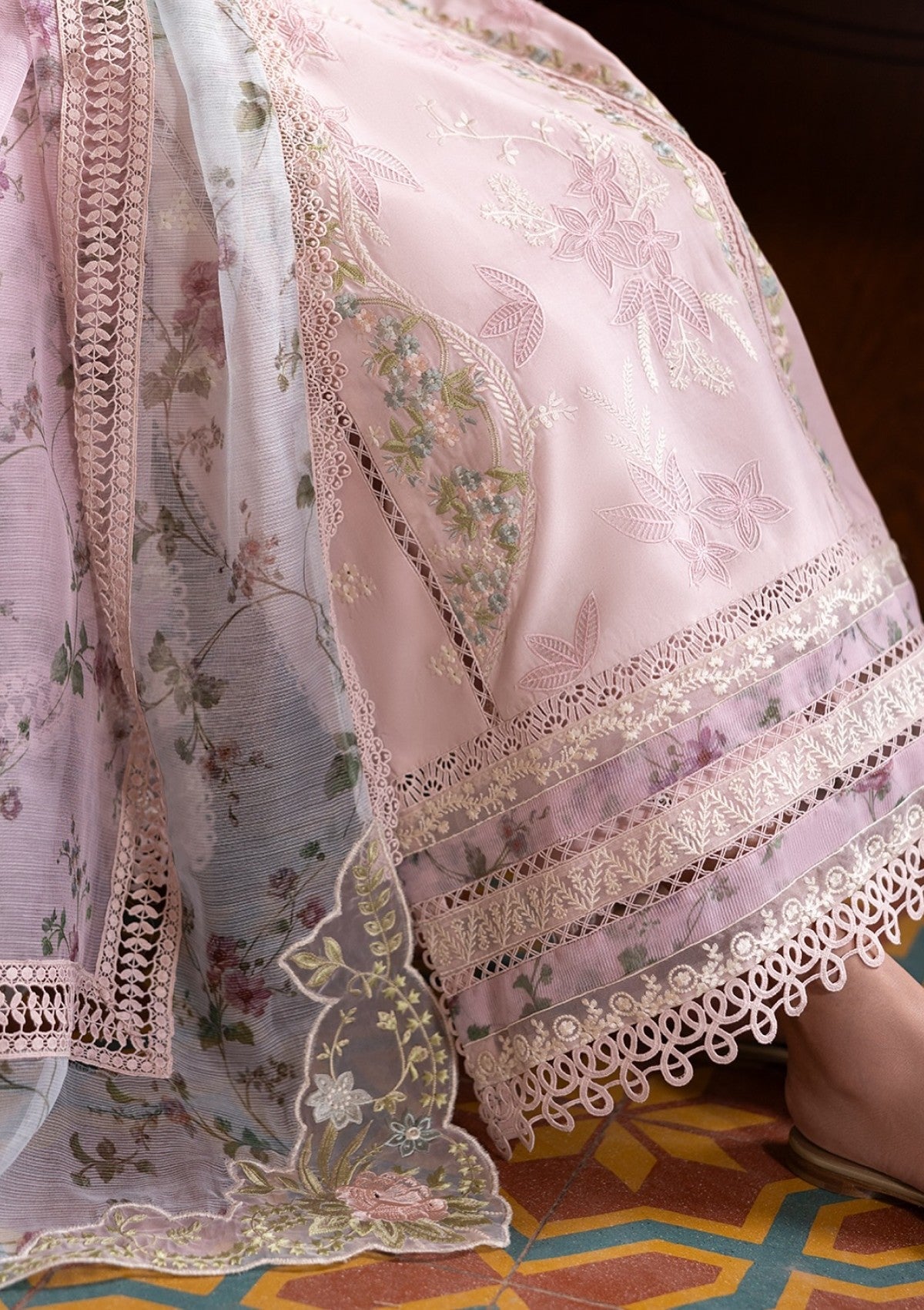 Lawn - Saira Shakira - Bloom - Eid Unstitched 25 - SSEL#3A - CHLOE