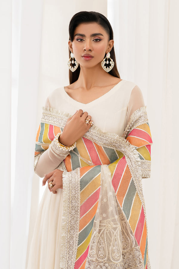 Baroque | Luxury Pret 25 | EMBROIDERED CHIFFON PR-1098 - Official Baroque stockist in UK - Sakeena London