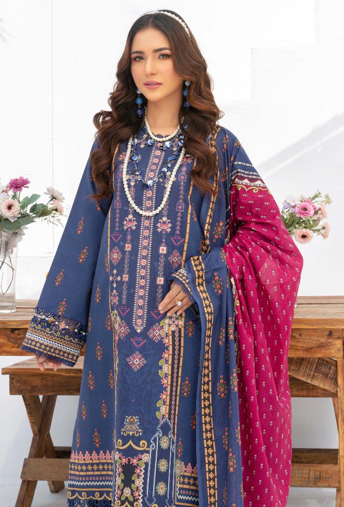 Humdum | Saira Bano Lawn 24 | D05 - Official HumDum stockist in UK - Sakeena London