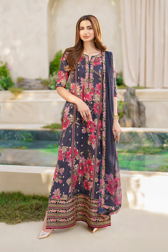 Iznik | Exclusive Lawn | SFL-12 EMBROIDERED LAWN - Official Iznik stockist in UK - Sakeena London