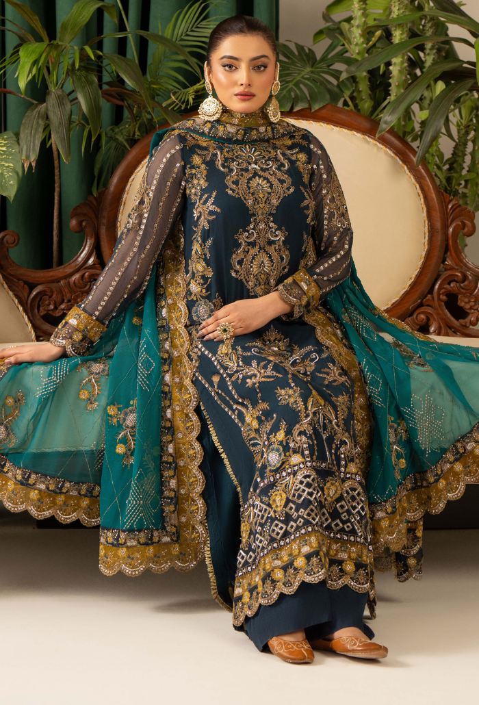 Humdum | Chiffon Collection | HOC - D04 - Official Humdum stockist in UK - Sakeena London