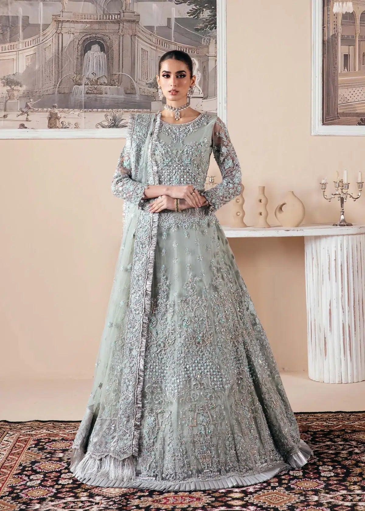 Dastoor | Noor-E-Jahan Wedding Collection'24 | Qamar - Official Dastoor stockist in UK - Sakeena London