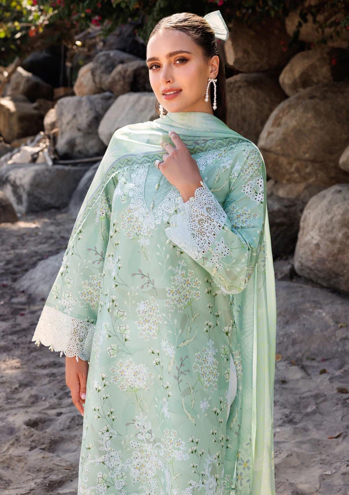 Lawn - Farasha - Aurea - Eid Summer 25 - Tulip Glow