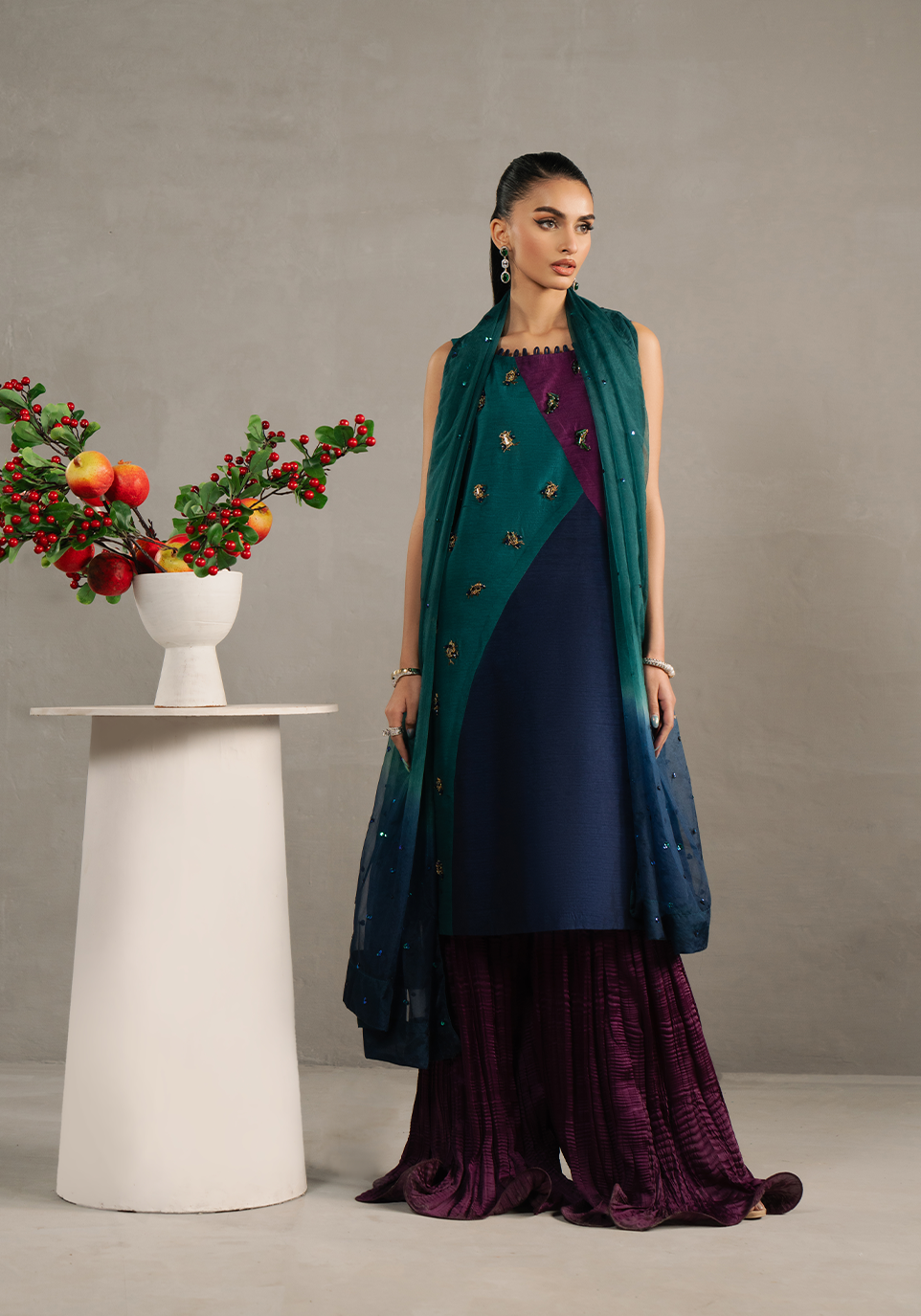 Zarqash | Silk Edit | ZQS 024 STARLETTE - Official Zarqash stockist in UK - Sakeena London