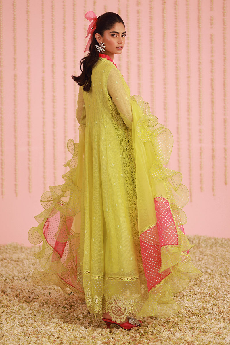 Chic Ophicial | Ruffles Collection | Pear Green Kalidar - Official Chic Ophicial stockist in UK - Sakeena London