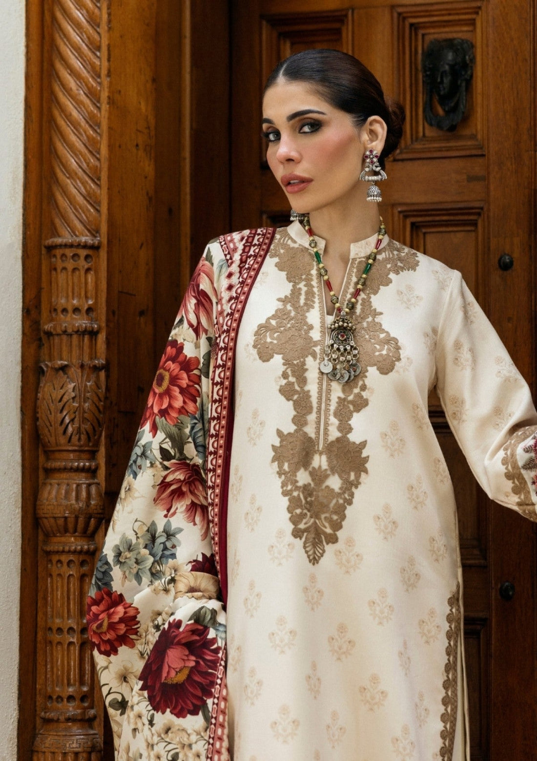 Winter Collection - Zainab Chottani - Winter Shawls 24 - ZC#03 - Shyna
