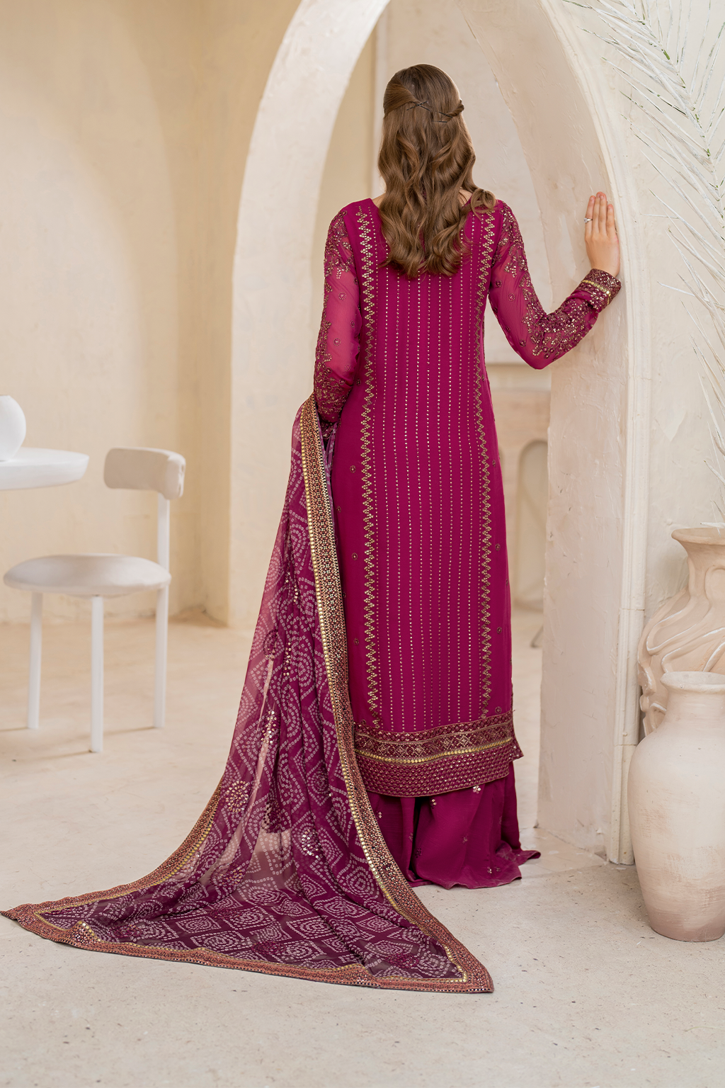 Iznik | Chinnon Chiffon | CC-45 Embroidered Chiffon - Official Iznik stockist in UK - Sakeena London