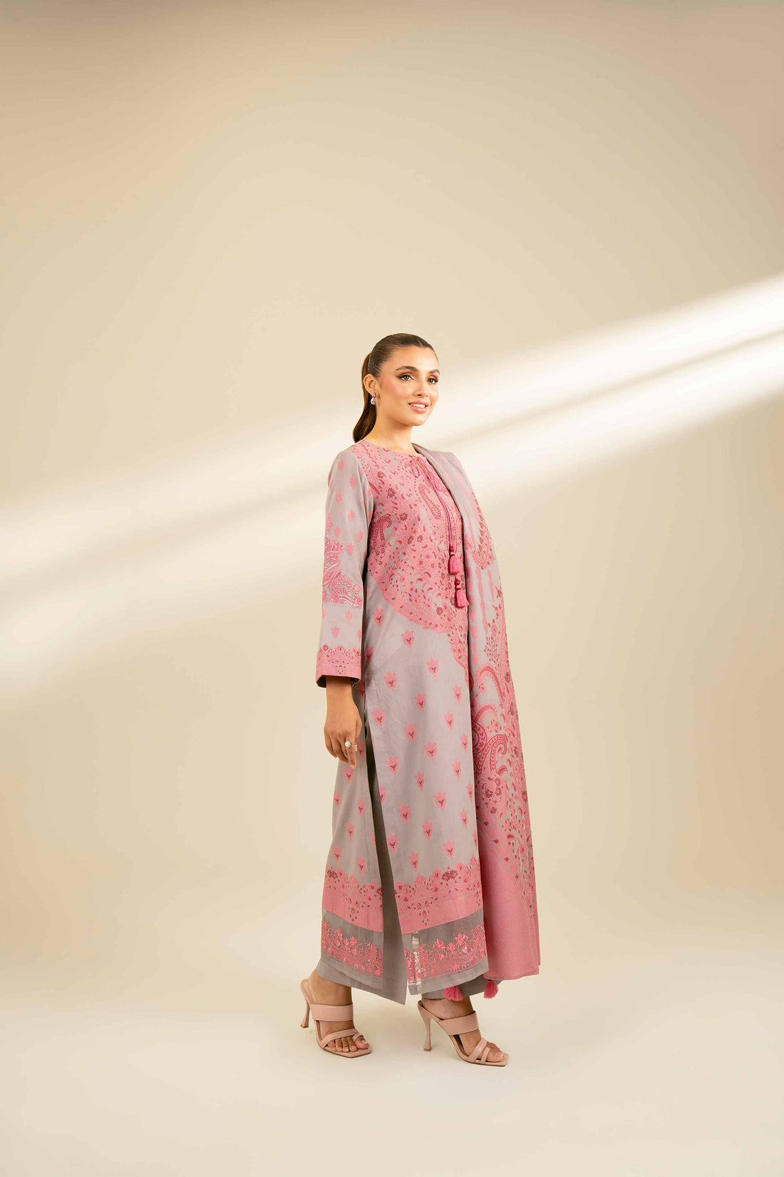 Jacquard Embroidered Suit - 42402158 - Official Nishat stockist in UK - Sakeena London