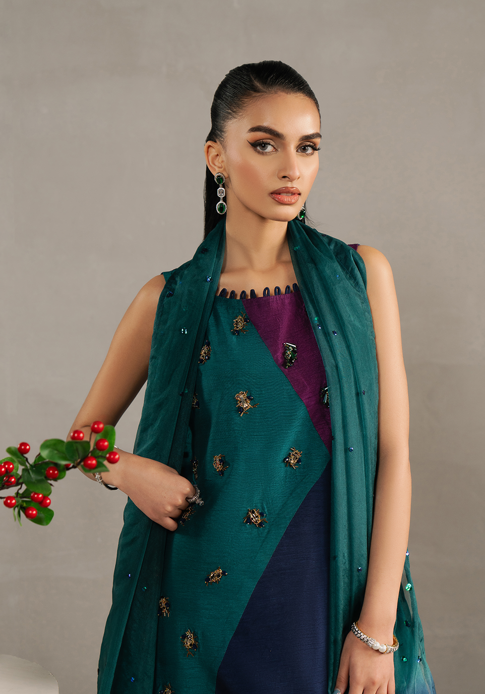 Zarqash | Silk Edit | ZQS 024 STARLETTE - Official Zarqash stockist in UK - Sakeena London