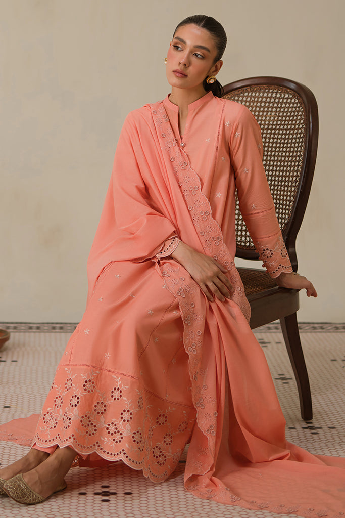 Cross Stitch | Chikankari Lawn 24 | CORAL HAZE - Official Cross Stitch stockist in UK - Sakeena London