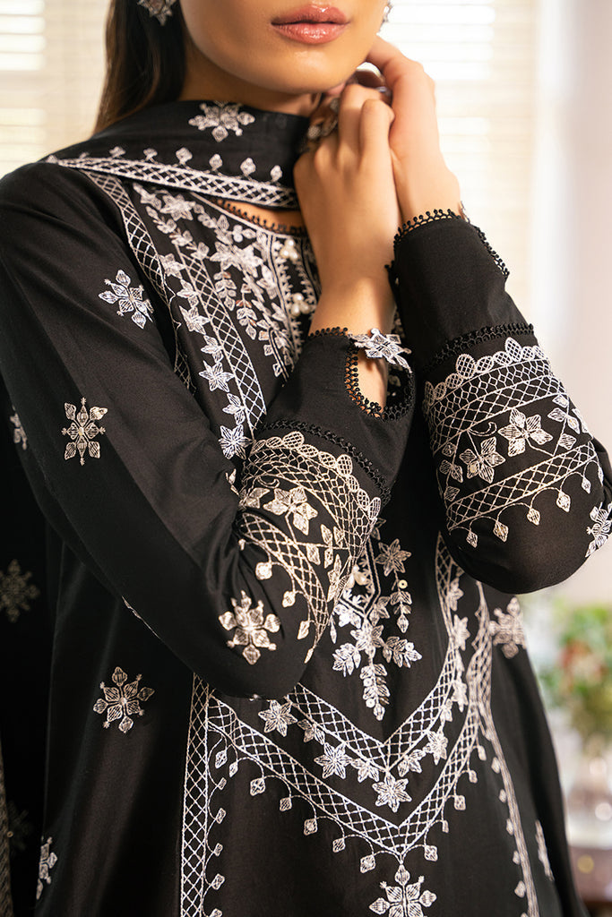 Cross Stitch | Mahiri Embroidered Lawn 24 | BLACK ORCHID - Official Cross Stitch stockist in UK - Sakeena London