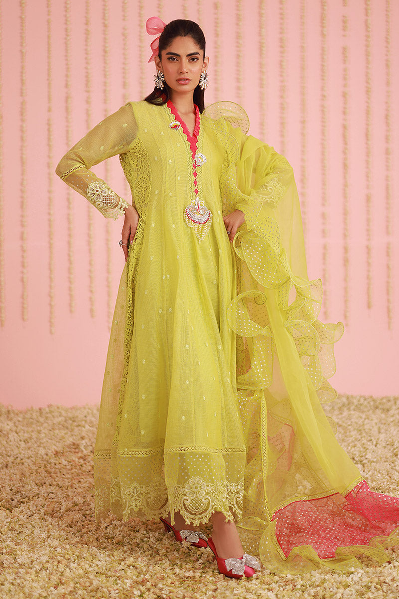 Chic Ophicial | Ruffles Collection | Pear Green Kalidar - Official Chic Ophicial stockist in UK - Sakeena London