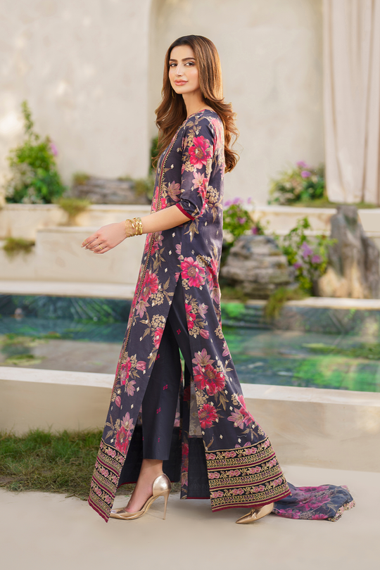 Iznik | Exclusive Lawn | SFL-12 EMBROIDERED LAWN - Official Iznik stockist in UK - Sakeena London