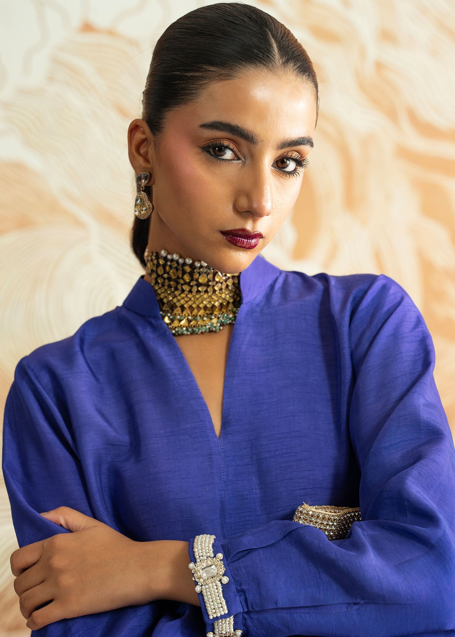 Mahgul | Whispers of Silk | Sapphire Mosaic - Official Mahgul stockist in UK - Sakeena London