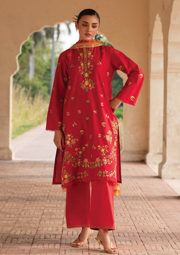 Lawn - Deyar - Summer Lawn 25 - D#10 - CRIMSON