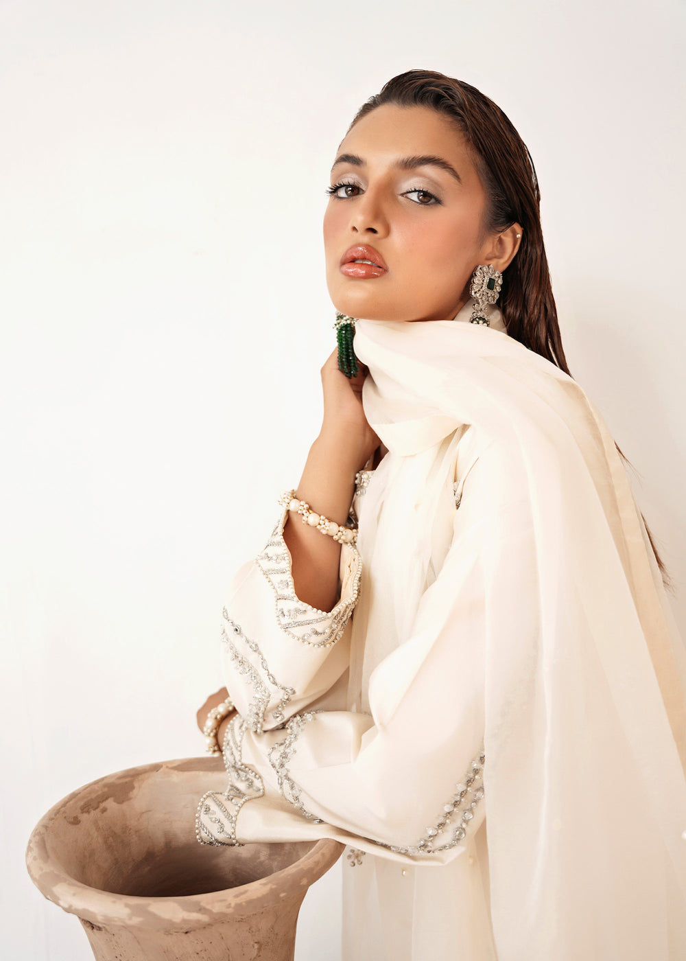 Dastoor | Euphoria Luxury Pret 24 | Pearl - Official Dastoor stockist in UK - Sakeena London