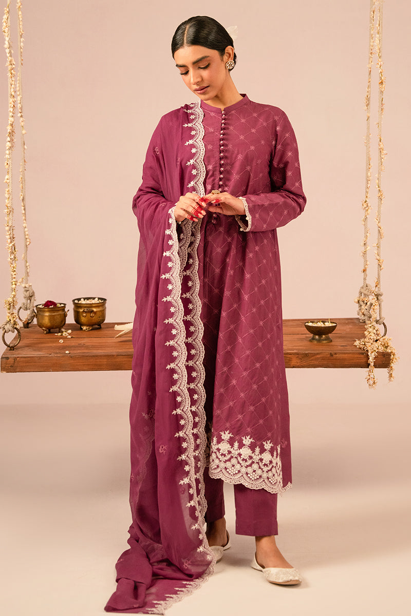 Cross Stitch | Mahiri Embroidered Lawn 24 | VIOLET QUARTZ - Official Cross Stitch stockist in UK - Sakeena London