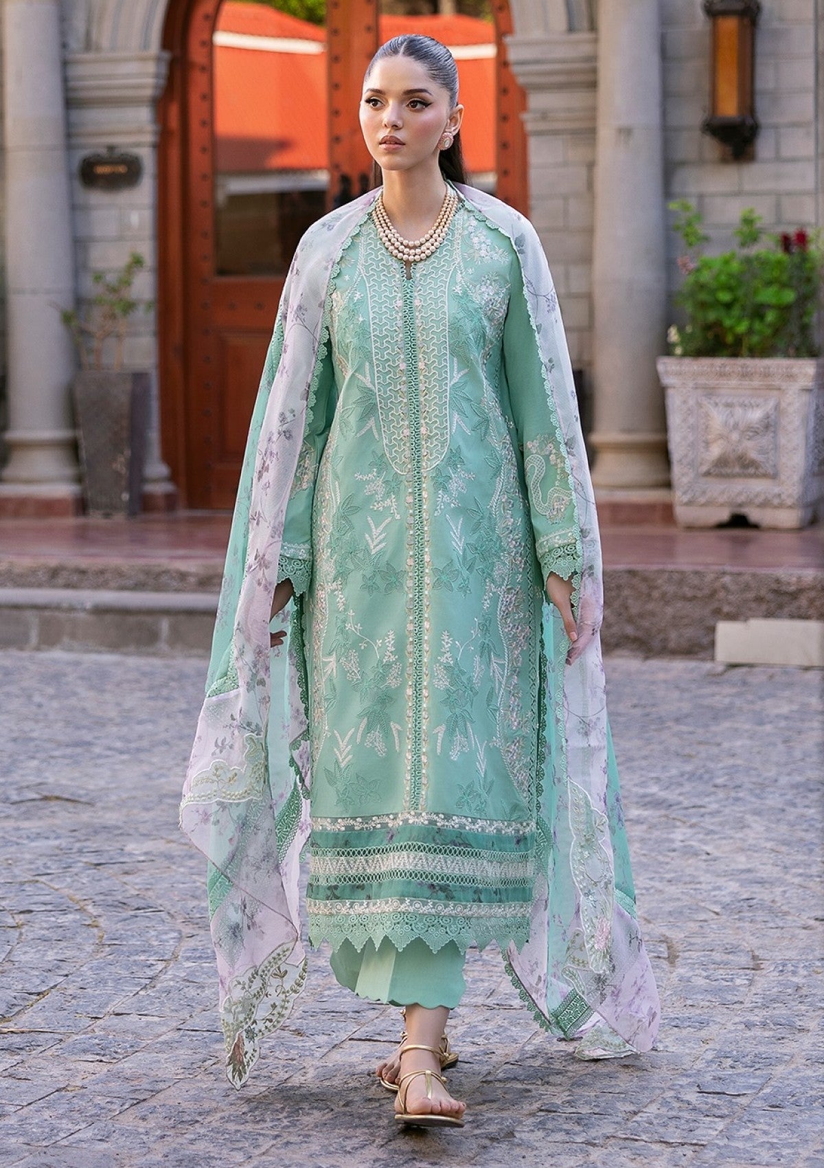 Lawn - Saira Shakira - Bloom - Eid Unstitched 25 - SSEL#3B - CHLOE