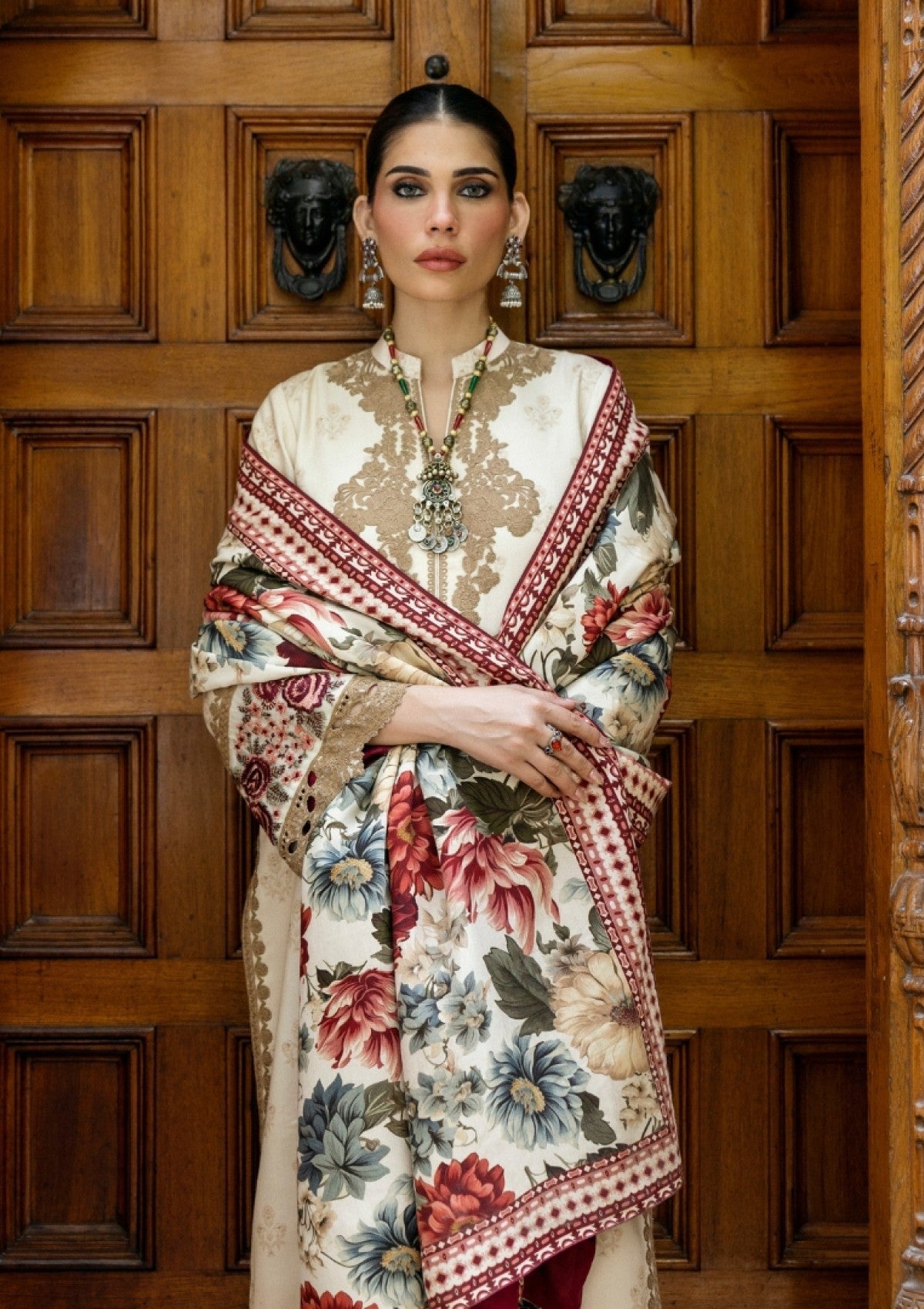 Winter Collection - Zainab Chottani - Winter Shawls 24 - ZC#03 - Shyna