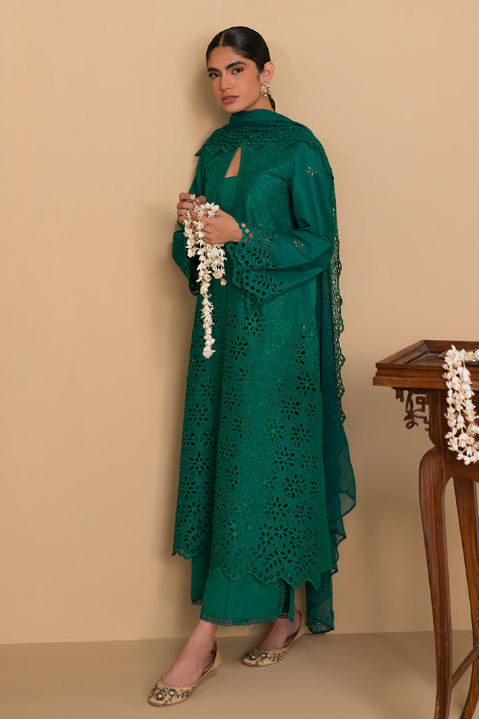 Cross Stitch | Chikankari Lawn 24 | PINE FOREST - Official Cross Stitch stockist in UK - Sakeena London