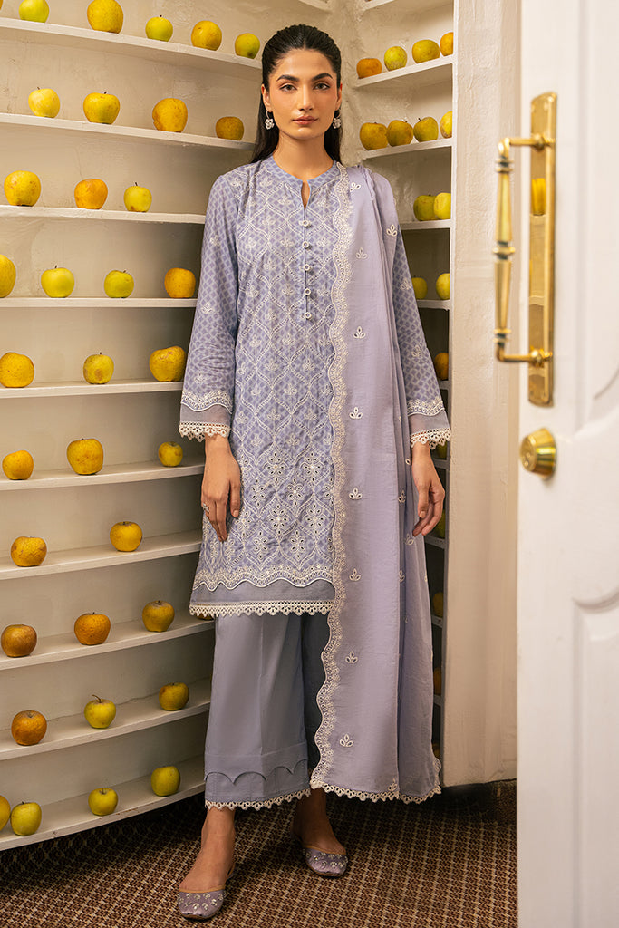Cross Stitch | Mahiri Embroidered Lawn 24 | LILAC WHISPER - Official Cross Stitch stockist in UK - Sakeena London