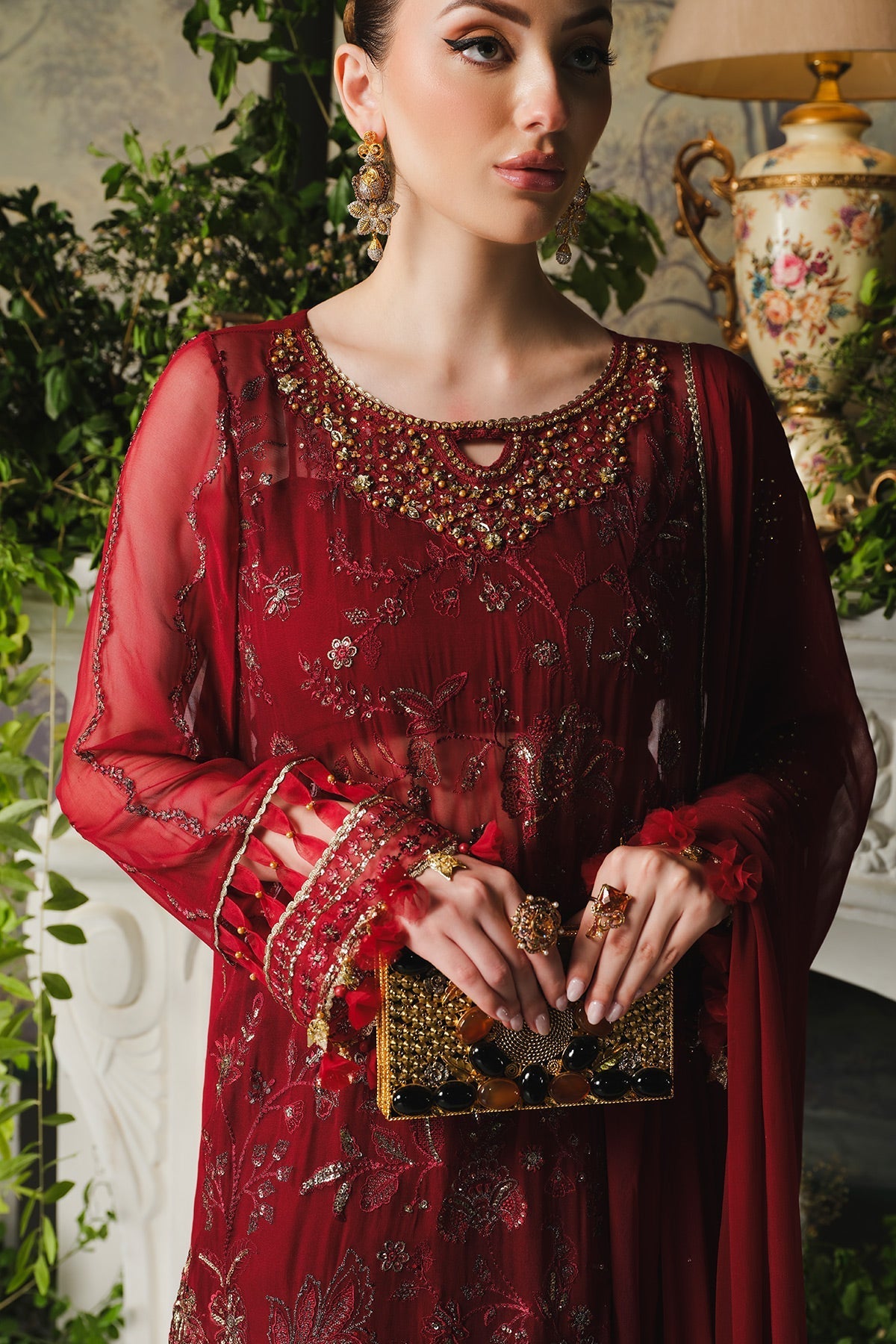 Paras by Pasha | Ayla Luxury Formals | PR106 Berry - Official Paras by Pasha stockist in UK - Sakeena London