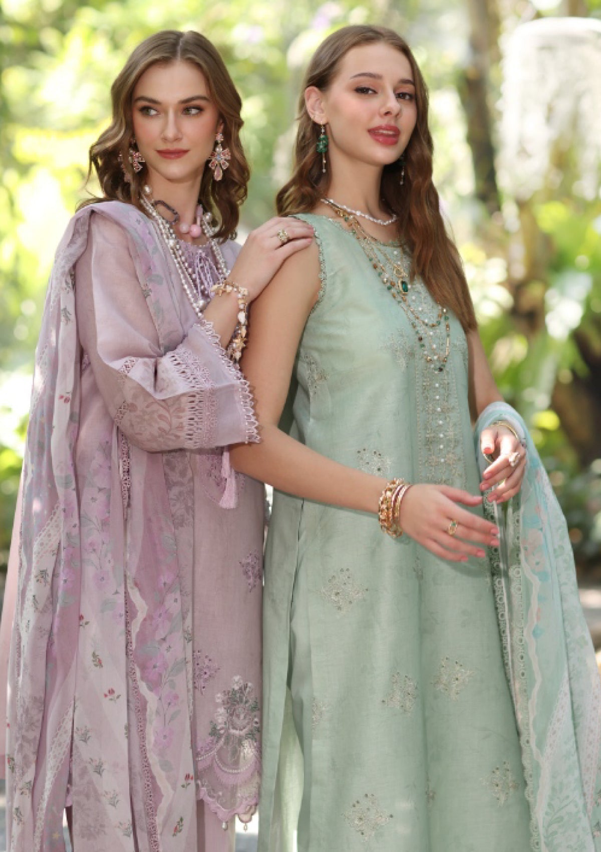 Lawn - Noor by Saadia Asad - Eid Luxe - Printedkari 25 - D#6-A