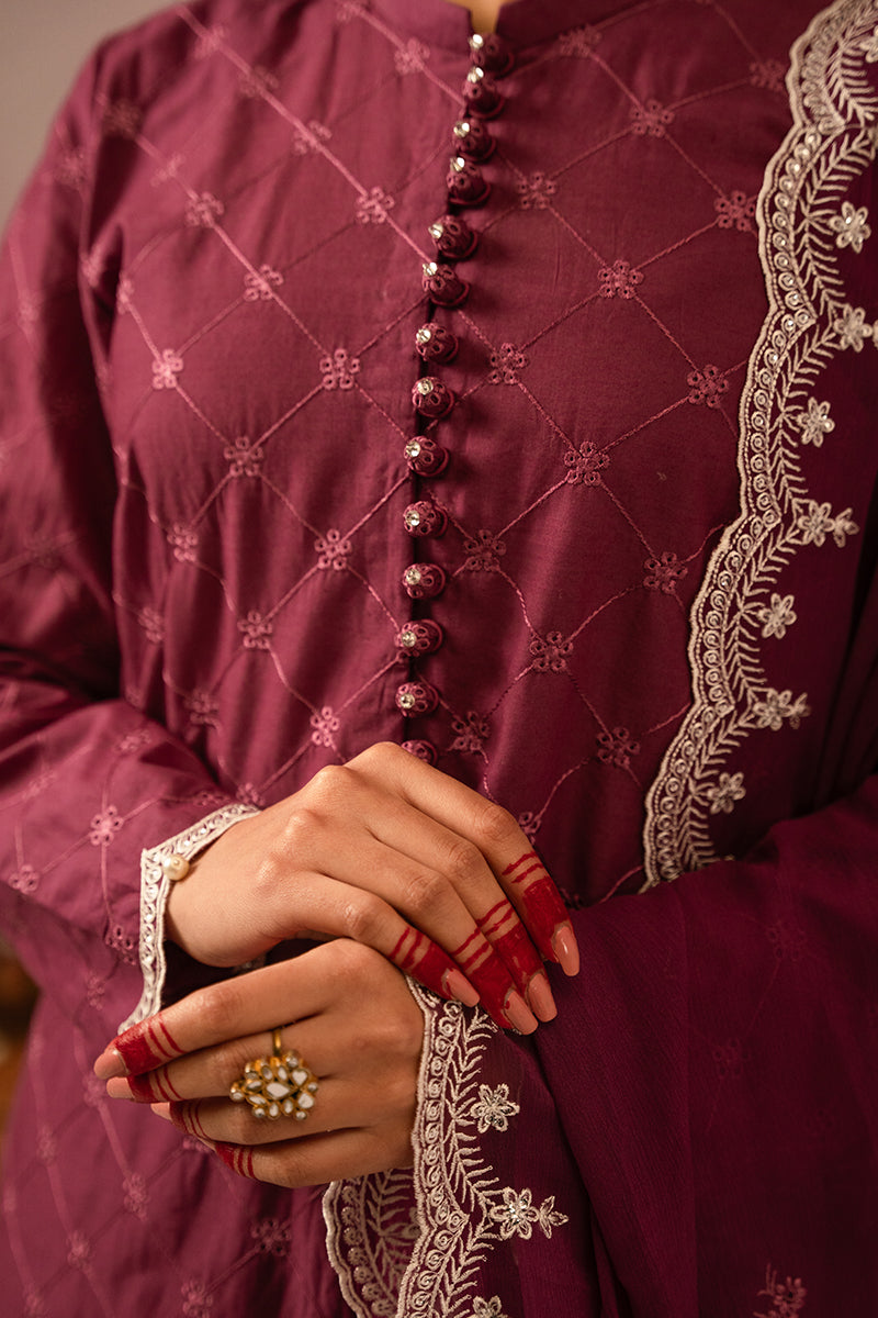 Cross Stitch | Mahiri Embroidered Lawn 24 | VIOLET QUARTZ - Official Cross Stitch stockist in UK - Sakeena London