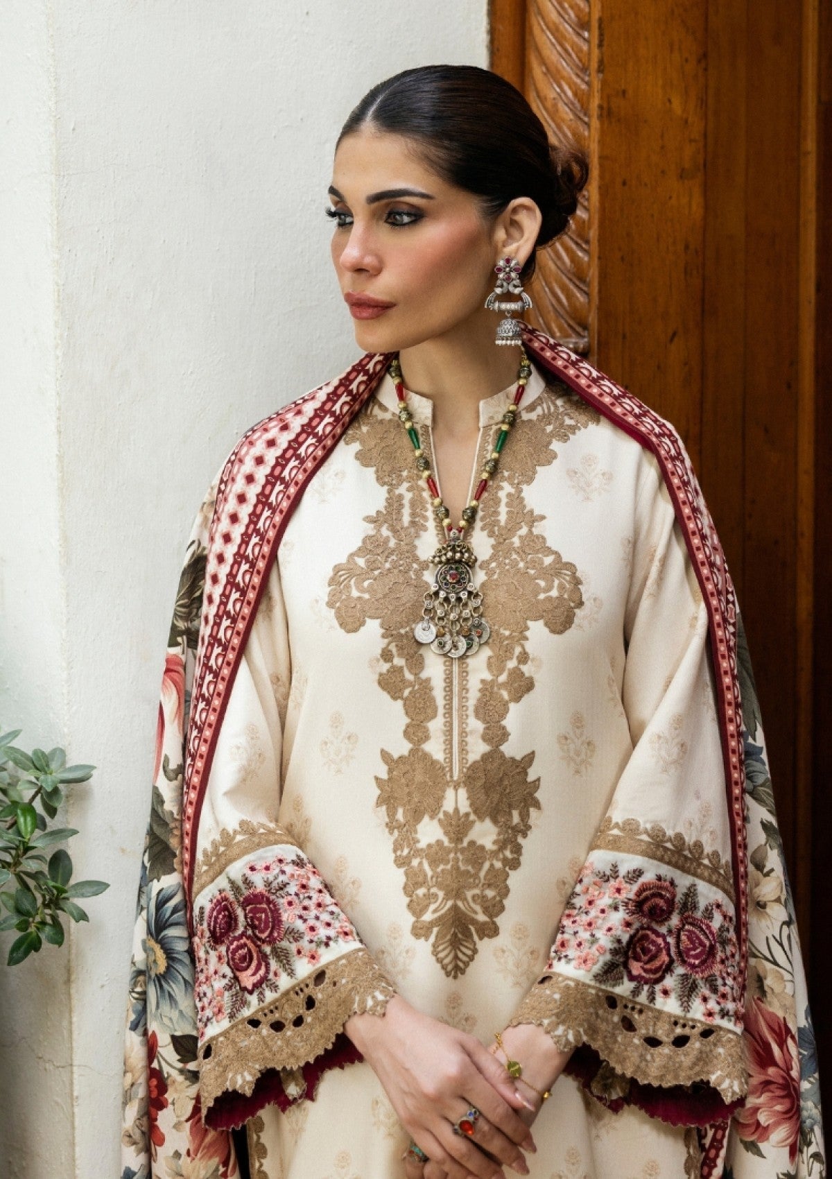 Winter Collection - Zainab Chottani - Winter Shawls 24 - ZC#03 - Shyna