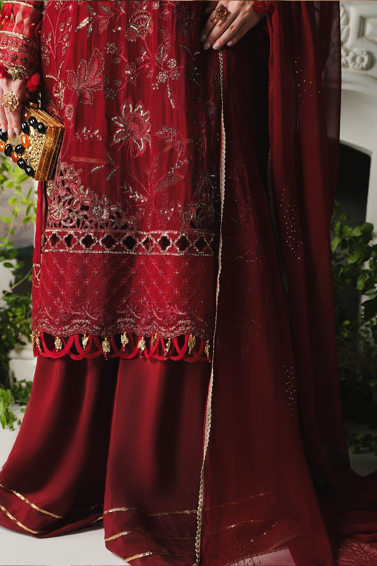 Paras by Pasha | Ayla Luxury Formals | PR106 Berry - Official Paras by Pasha stockist in UK - Sakeena London
