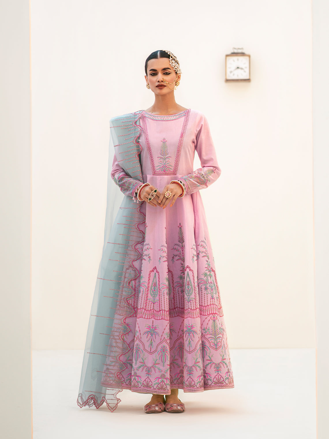 Fozia Khalid | Eid Edit 24 | Cranberry Pink - Official Fozia Khalid stockist in UK - Sakeena London
