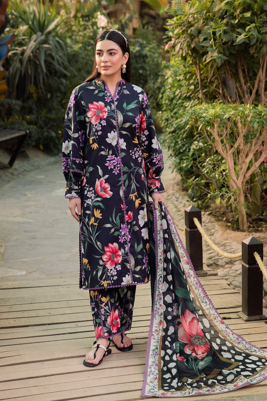 Alizeh | Sheen Lawn Prints 24 | VIOLA - Official Alizeh stockist in UK - Sakeena London