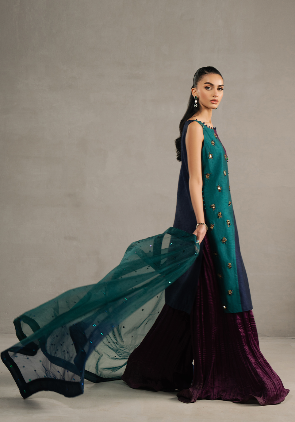 Zarqash | Silk Edit | ZQS 024 STARLETTE - Official Zarqash stockist in UK - Sakeena London