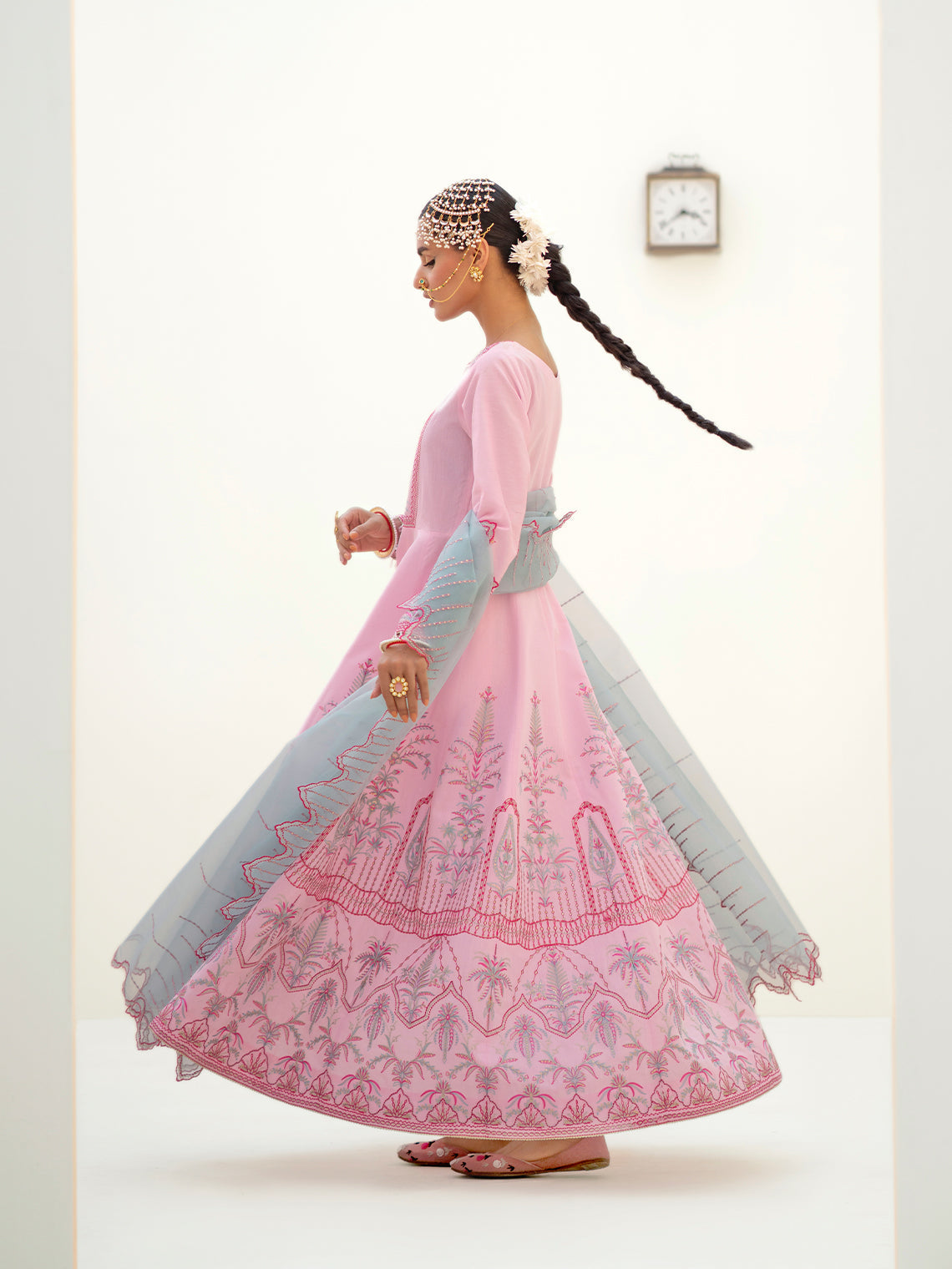 Fozia Khalid | Eid Edit 24 | Cranberry Pink - Official Fozia Khalid stockist in UK - Sakeena London