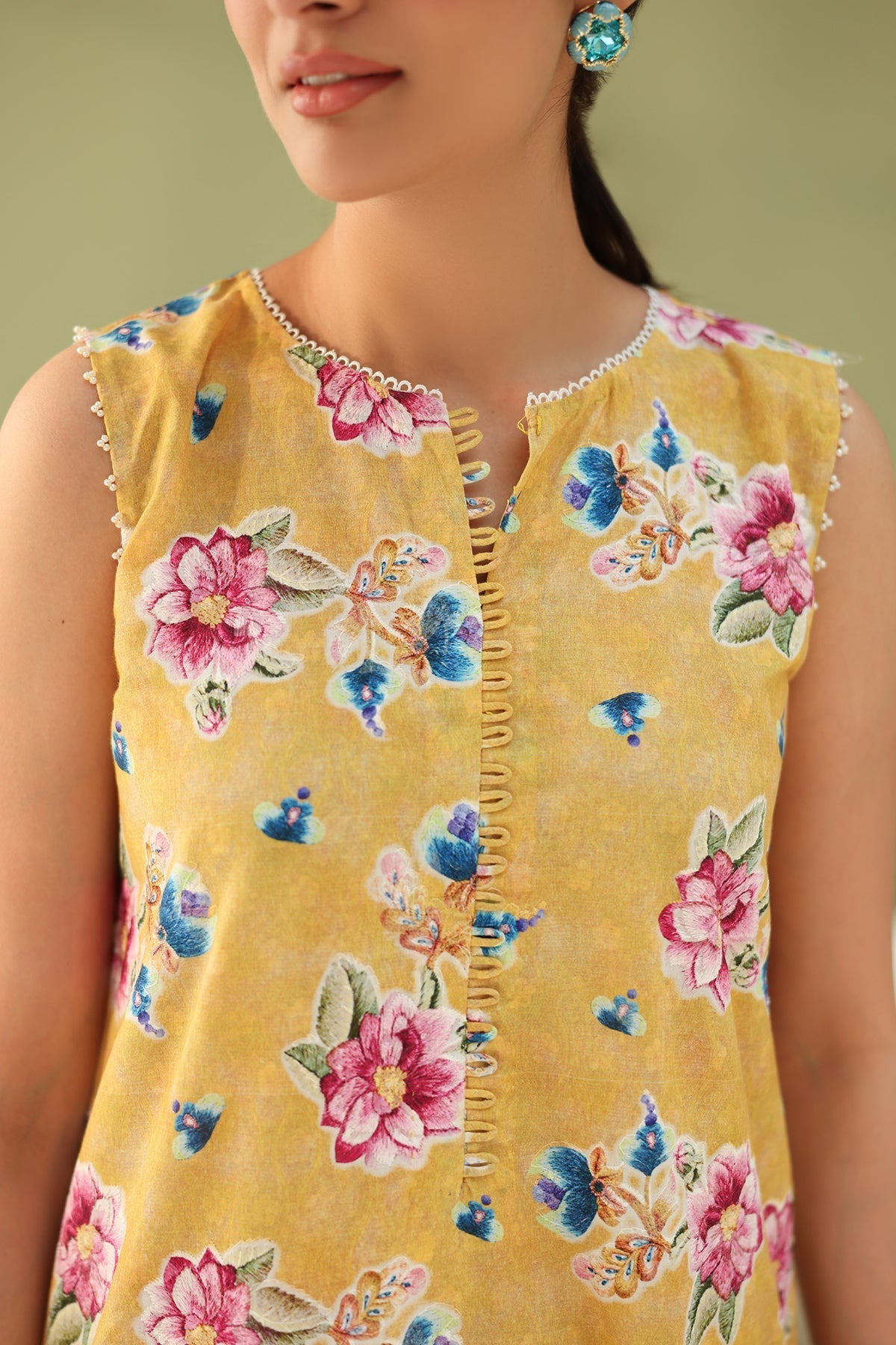 Baroque | Eid Printique | EMBROIDERED PRINTED LAWN UF-4182 - Official Baroque stockist in UK - Sakeena London