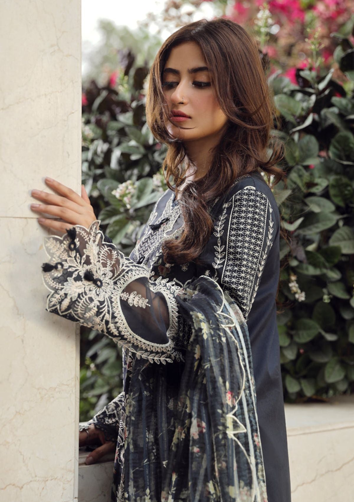 Lawn Collection - Qalamkar - Festive Lawn 24 - PS#07 - HAMNA