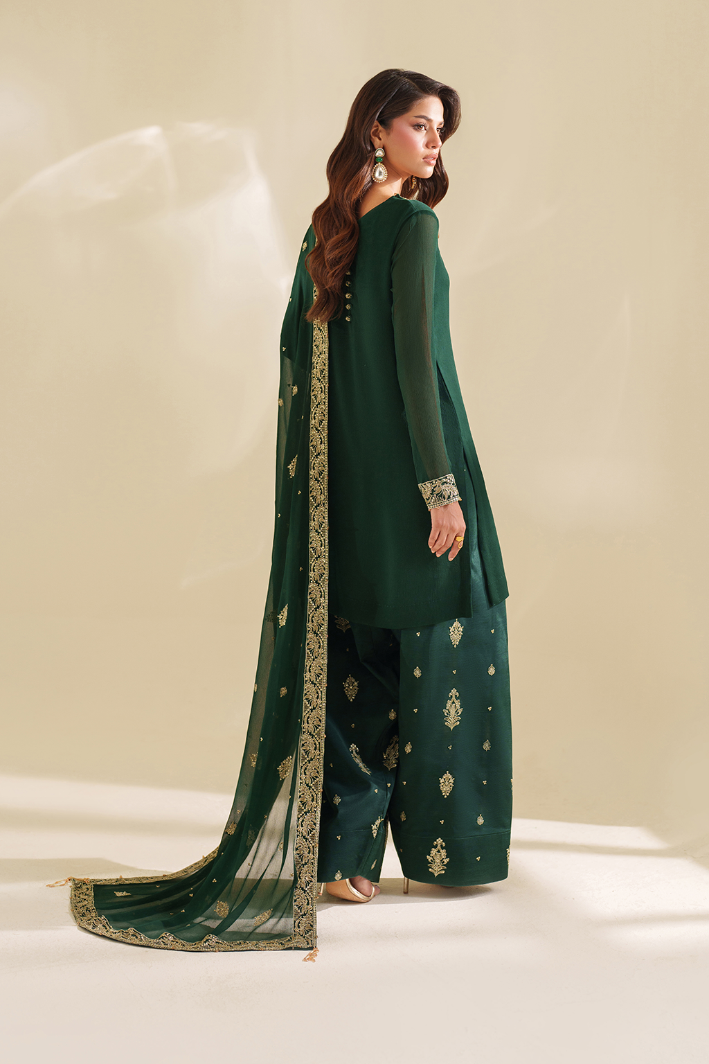 Iznik I Festive Formal I CC-75 Embroidered Chiffon - Official Iznik stockist in UK - Sakeena London