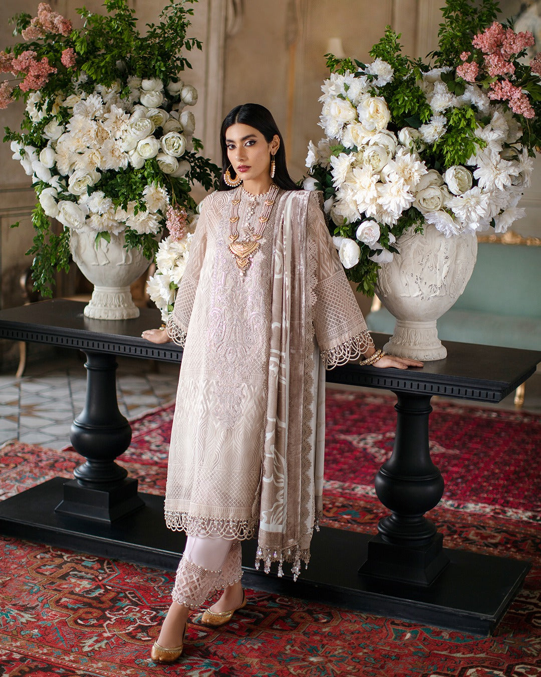 Sana Safinaz | Luxury Collection | Silver Gray - Official Sana Safinaz stockist in UK - Sakeena London