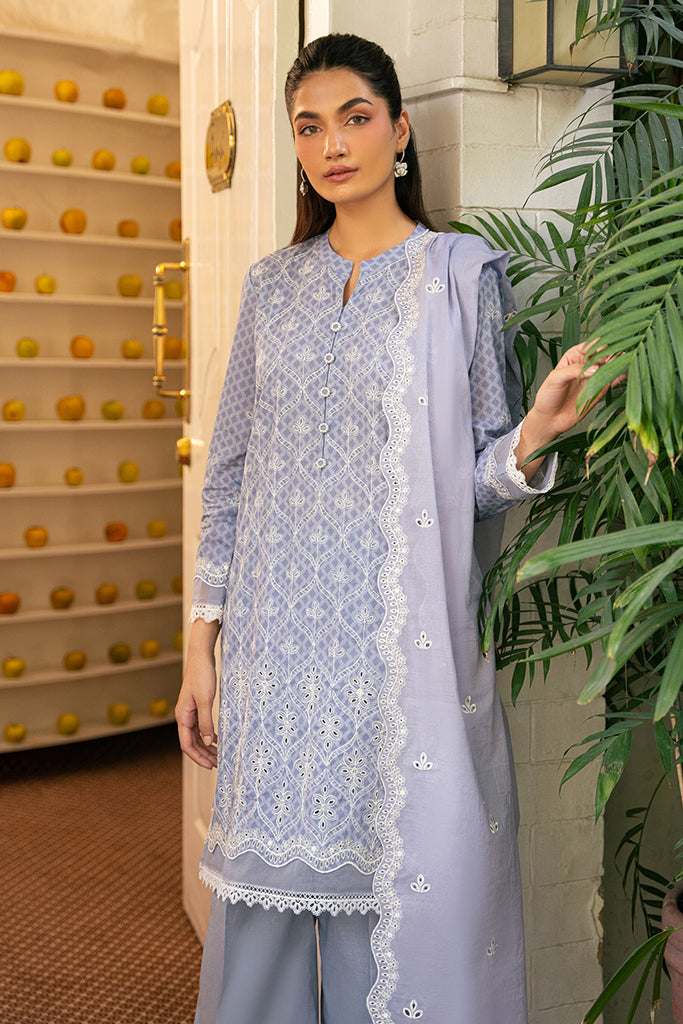 Cross Stitch | Mahiri Embroidered Lawn 24 | LILAC WHISPER - Official Cross Stitch stockist in UK - Sakeena London