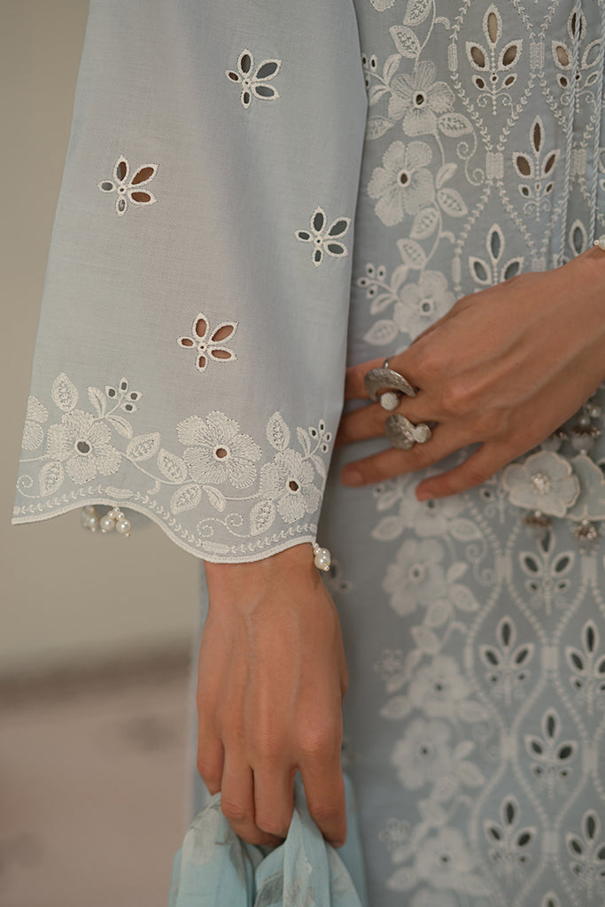 Cross Stitch | Chikankari Lawn 24 | BLUE FLAIR - Official Cross Stitch stockist in UK - Sakeena London