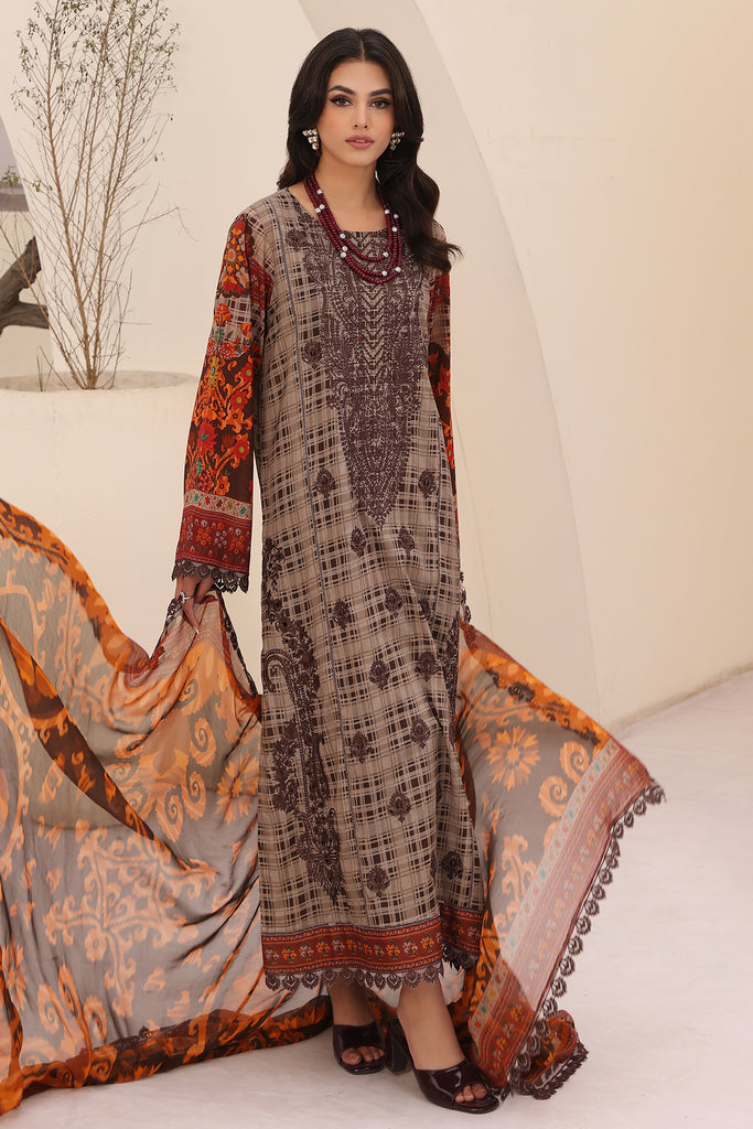 Charizma | Naranji Embroidered Lawn 24 | CN4-010 - Official Charizma stockist in UK - Sakeena London