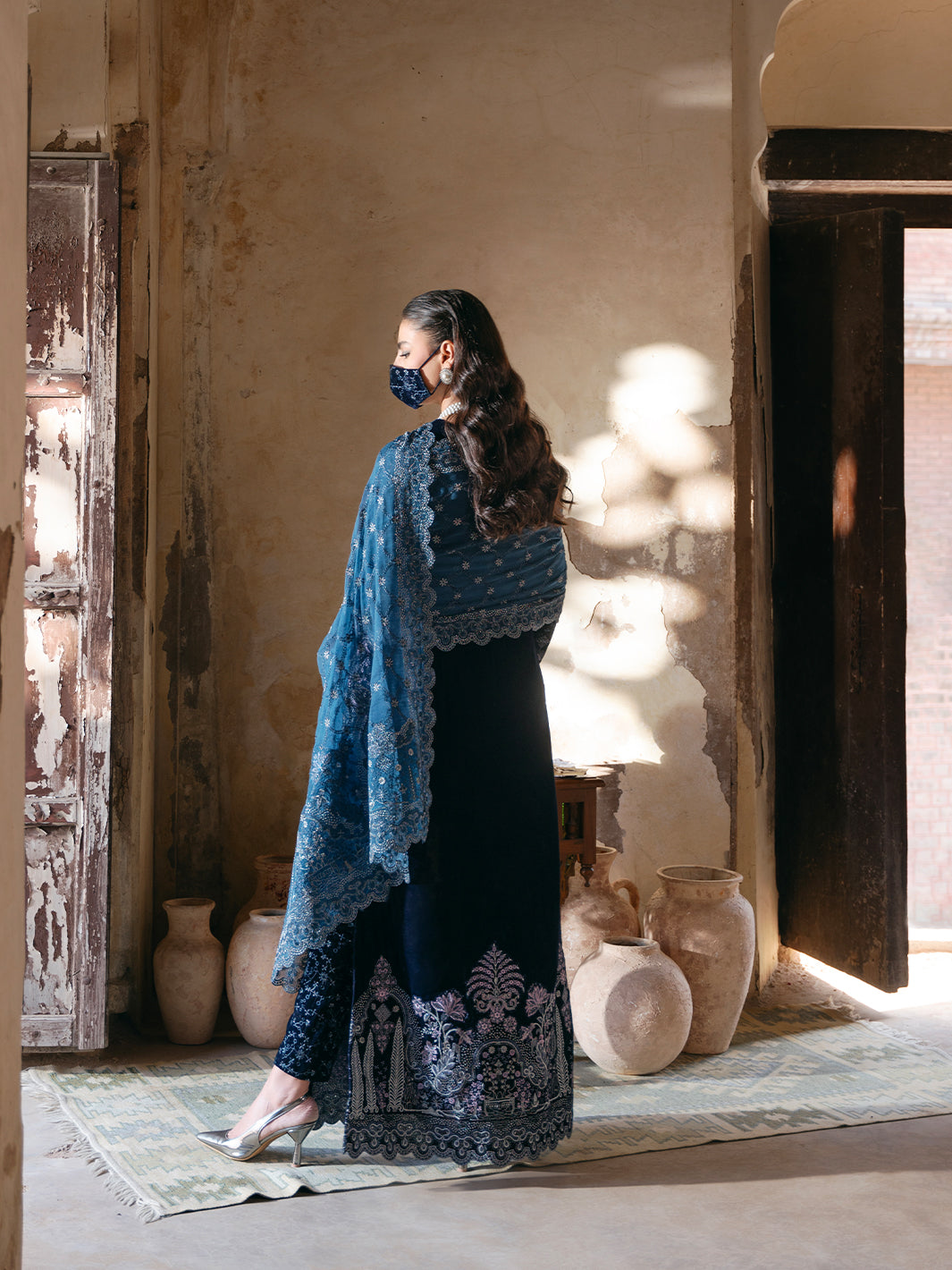 Flossie | Siara Velvet Formals | V-105 - B - Official Flossie stockist in UK - Sakeena London