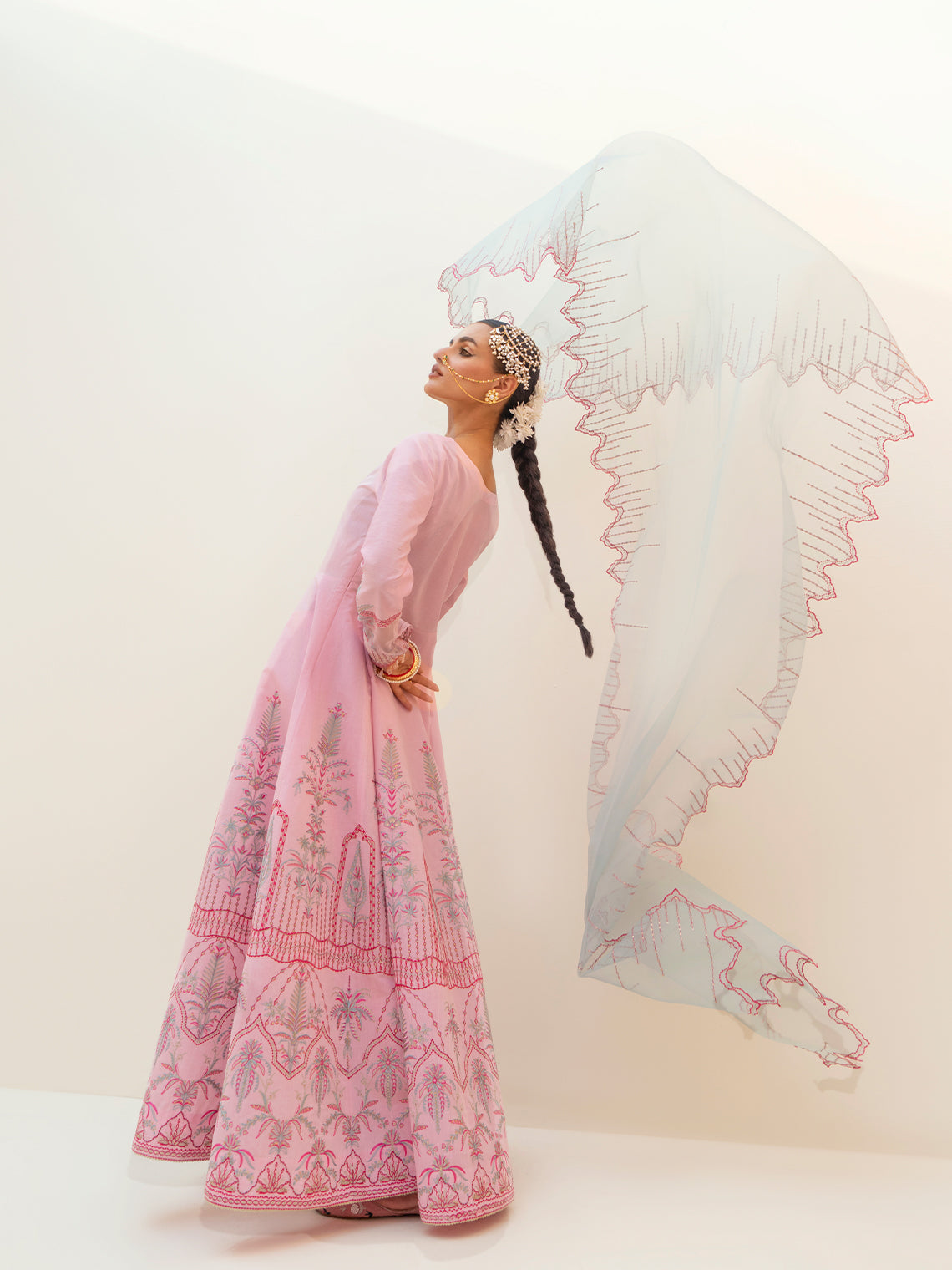 Fozia Khalid | Eid Edit 24 | Cranberry Pink - Official Fozia Khalid stockist in UK - Sakeena London