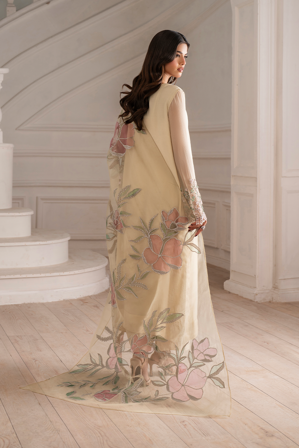 Iznik I Festive Formal I UE-413 Embroidered Chiffon - Official Iznik stockist in UK - Sakeena London