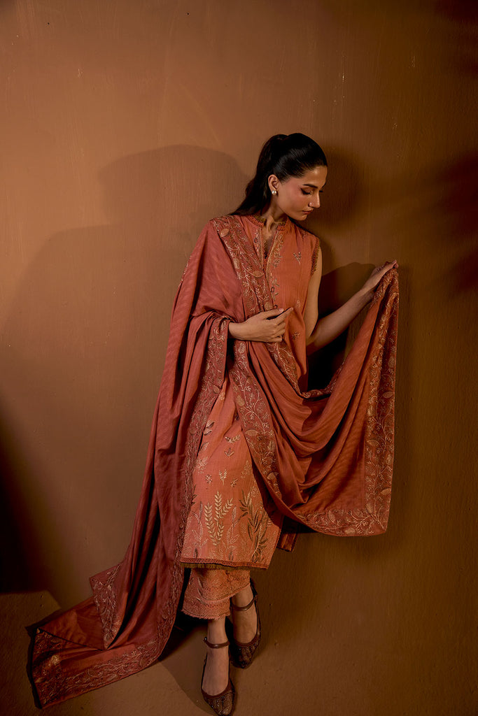 Sobia Nazir | Winter Shawl 25 | Design 4A - Official Sobia Nazir stockist in UK - Sakeena London