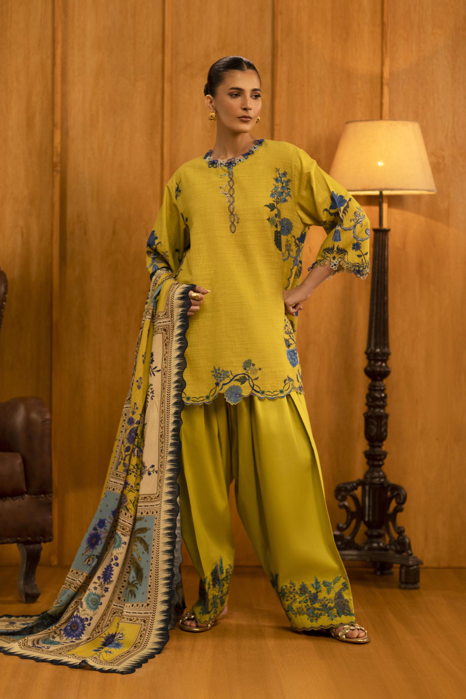 Sana Safinaz | Muzlin Winter 25 | M253-004A - Official Sana Safinaz stockist in UK - Sakeena London
