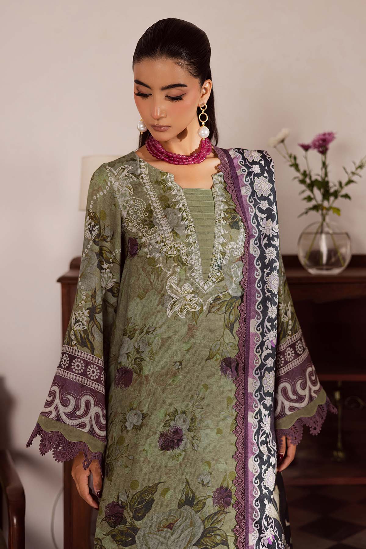 Nureh | Linen Jacquard | SP-191 - Official Nureh stockist in UK - Sakeena London