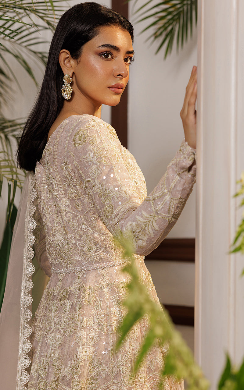Threads and Motifs | Formal Dresses 25 | Net Embroidered Maxi - Official Threads and Motifs stockist in UK - Sakeena London