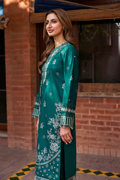 Farasha | Kaavish Lawn 24 | TEAL GARLAND - Official Farasha stockist in UK - Sakeena London